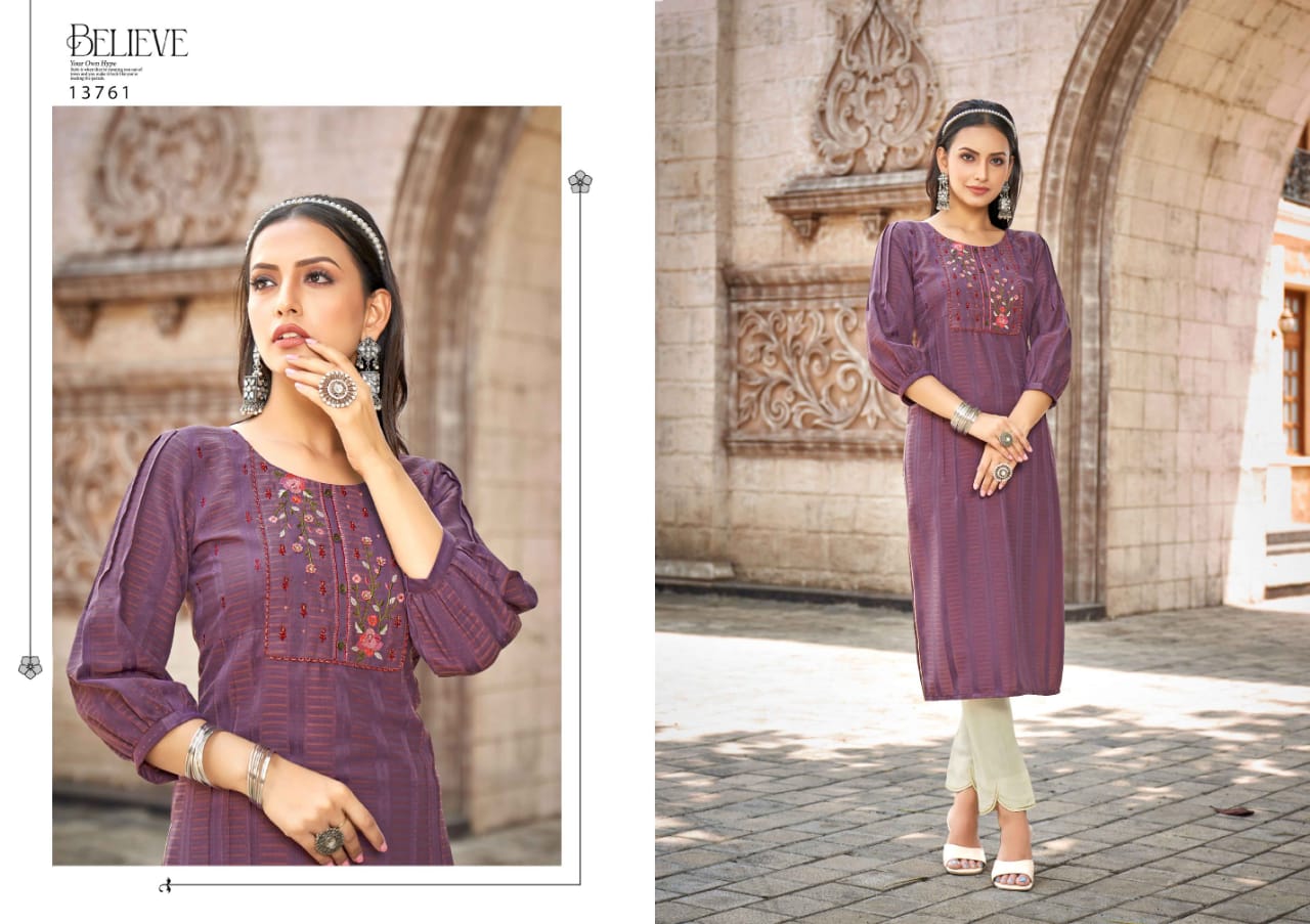 kalaroop by kajree noori rayon innovative look kurti catalog