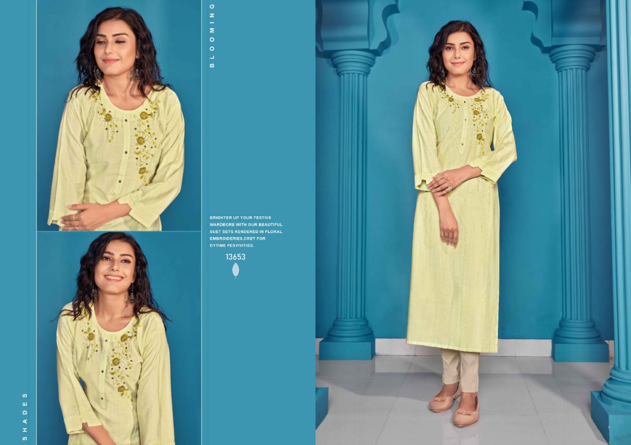 kalaroop by kajree ryder rayon elegant kurti catalog