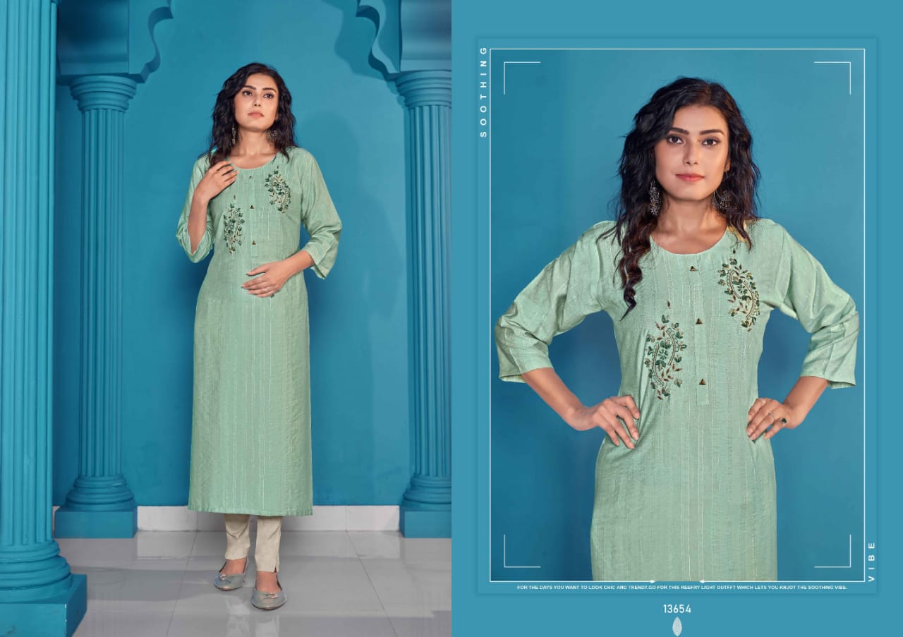 kalaroop by kajree ryder rayon elegant kurti catalog