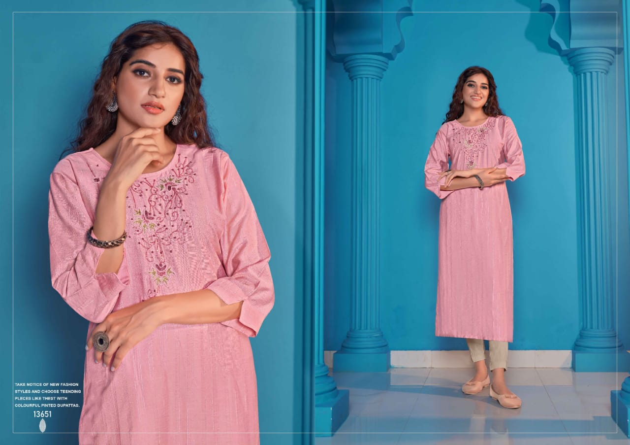 kalaroop by kajree ryder rayon elegant kurti catalog