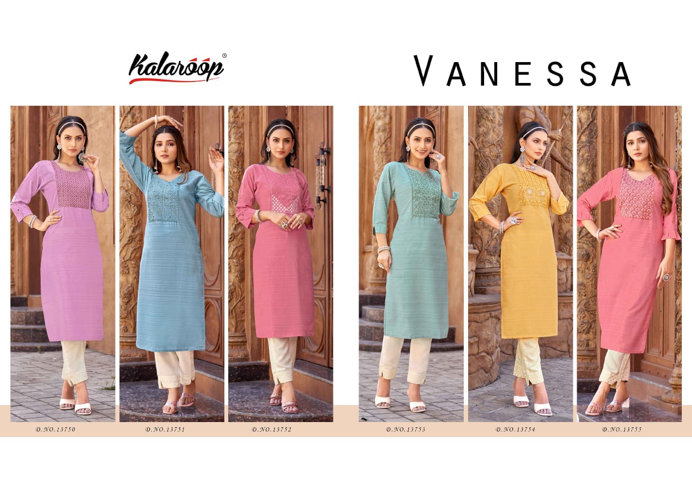 kalaroop by kajree Vanessa pure live new and modern style top bottom with dupatta catalog