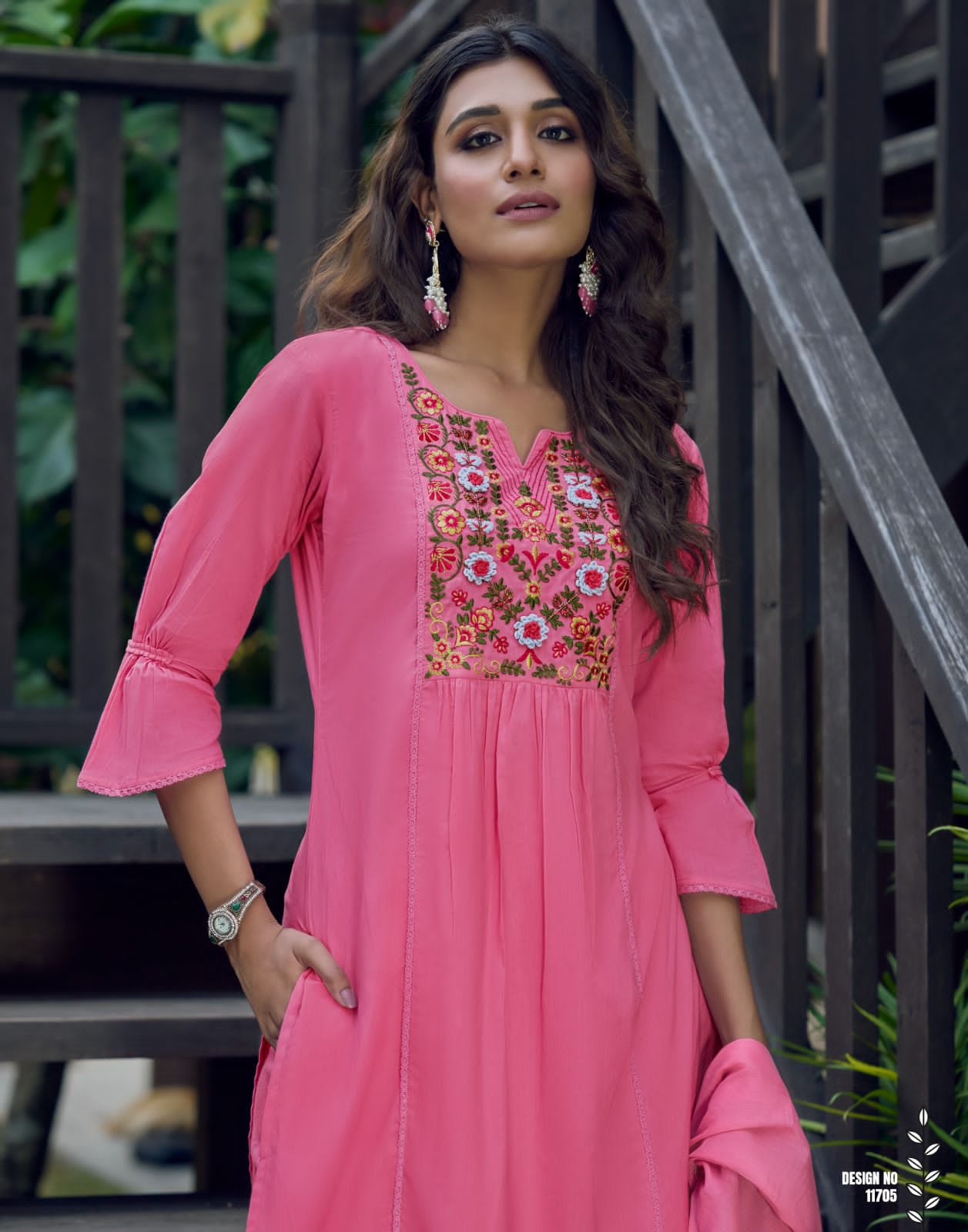 lily and lali mahek Embroidery And Handwork on Pure Cotton gorgeous look top bottom with dupatta catalog