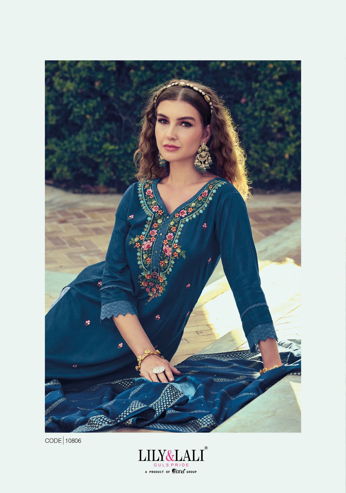 lily and lali maryam viscose gorgeous look top bottom with dupatta catalog