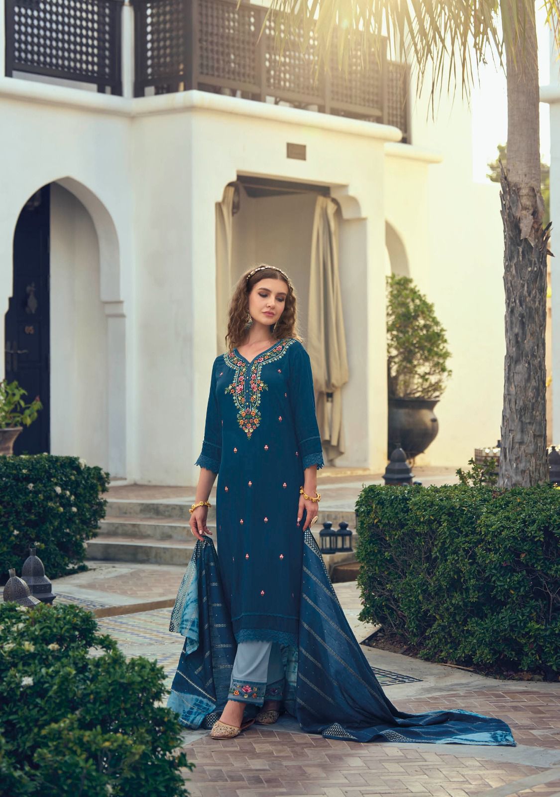 lily and lali maryam viscose gorgeous look top bottom with dupatta catalog