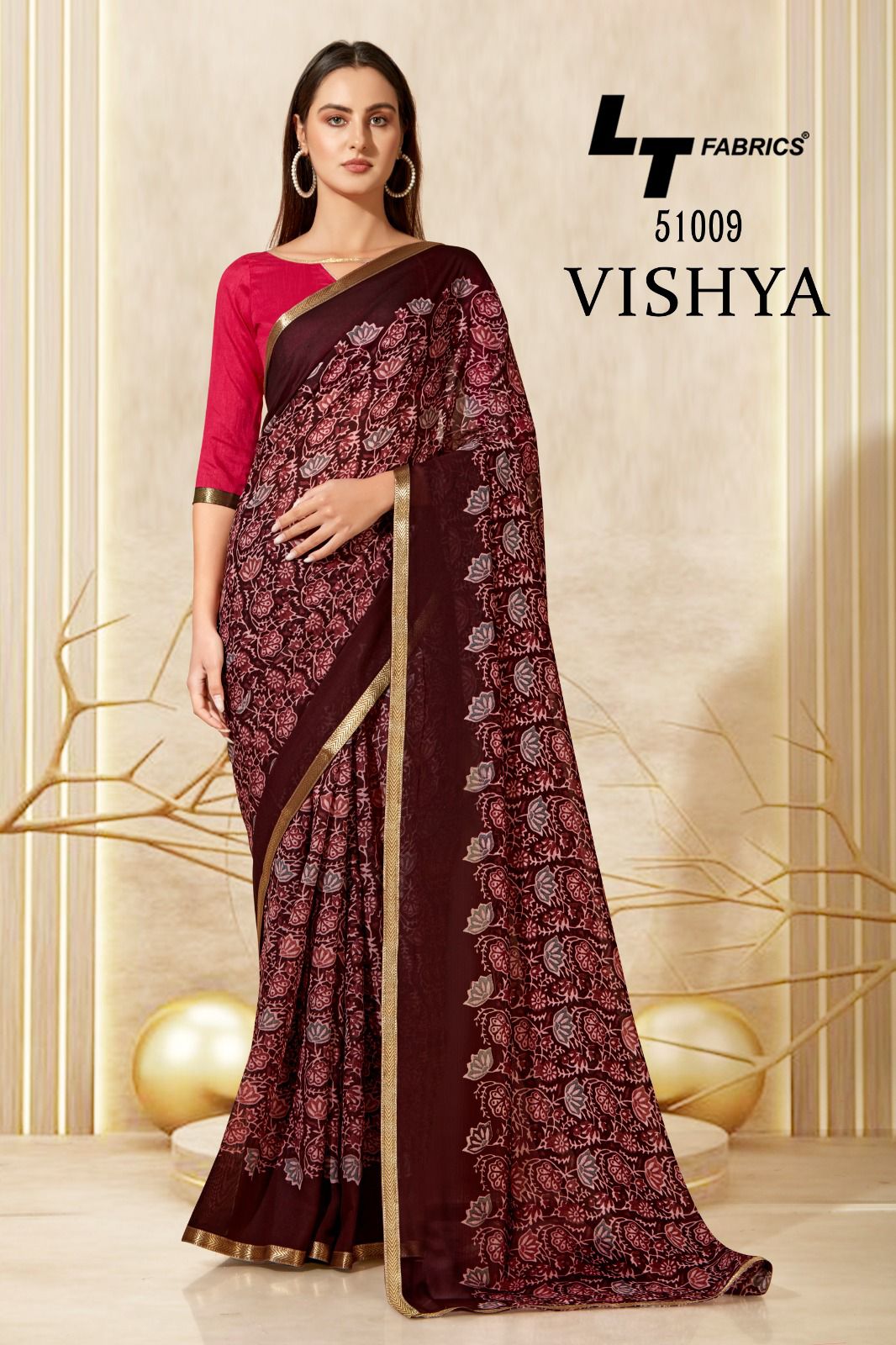 lt fashion vishya  micro elegant saree catalog