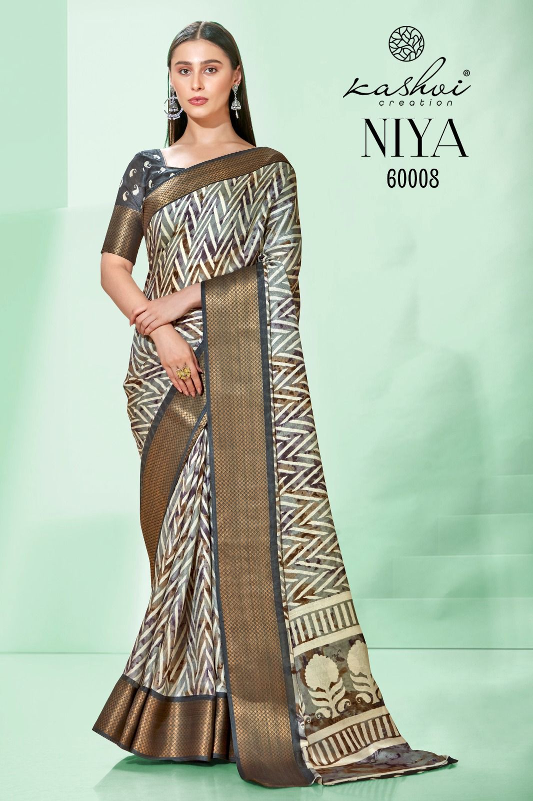 lt kashvi creation niya jute silk exclusives look saree catalog