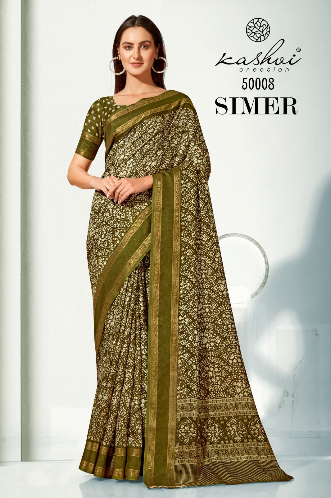 lt kashvi creation simar jacquard elegant saree catalog