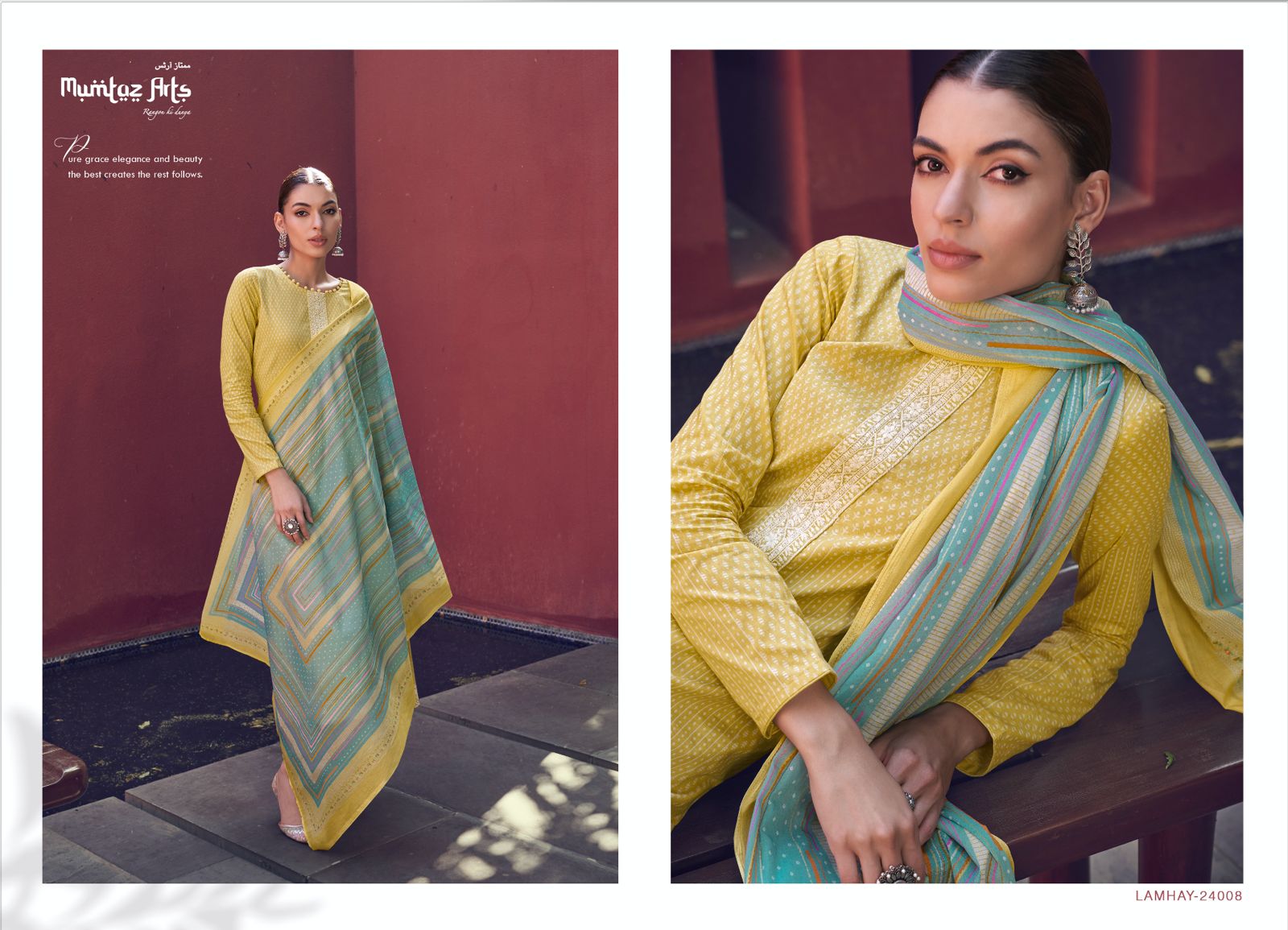 mumtaz art lamhay cotton ecxlusive look salwar suit catalog