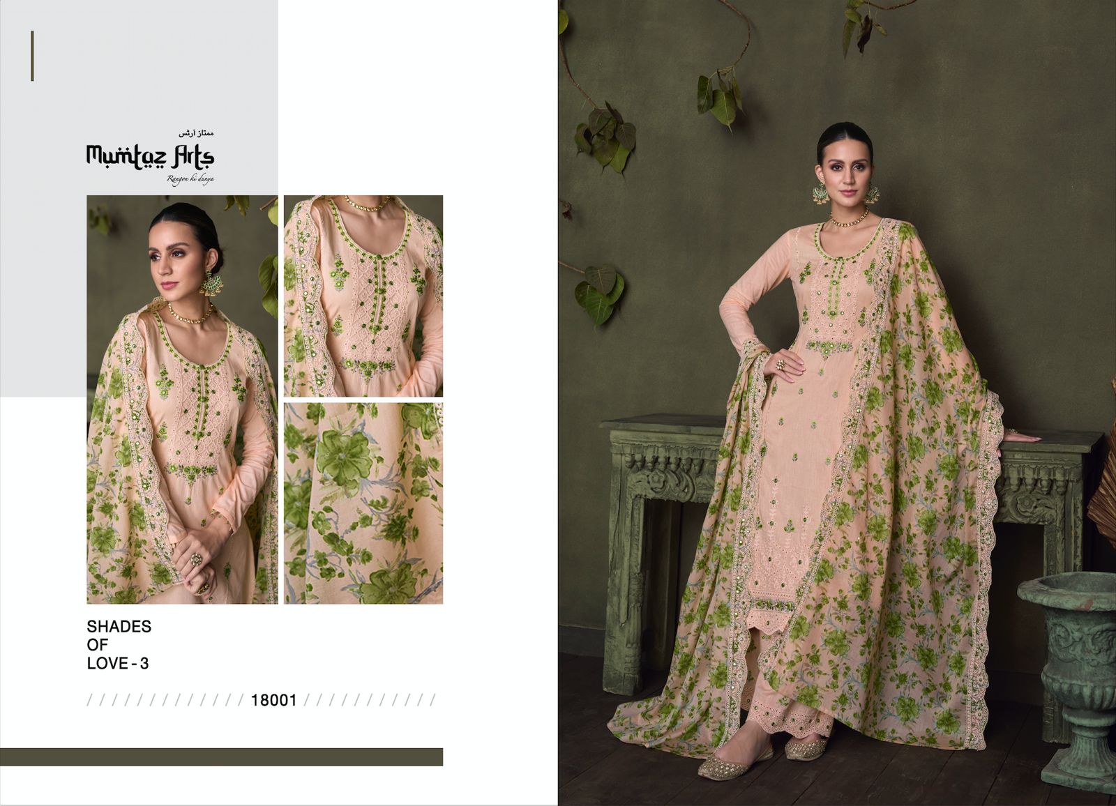 mumtaz art shades of beauty 3 pure lawn gorgeous look salwar suit catalog