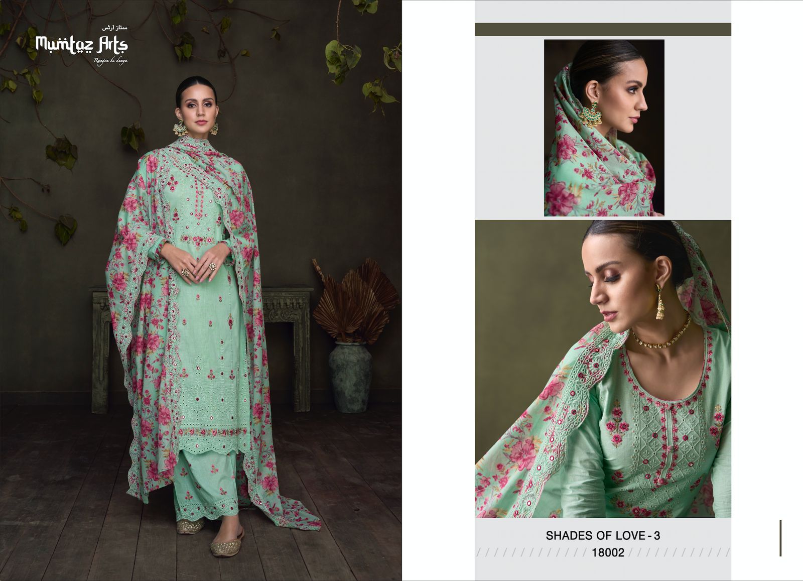 mumtaz art shades of beauty 3 pure lawn gorgeous look salwar suit catalog