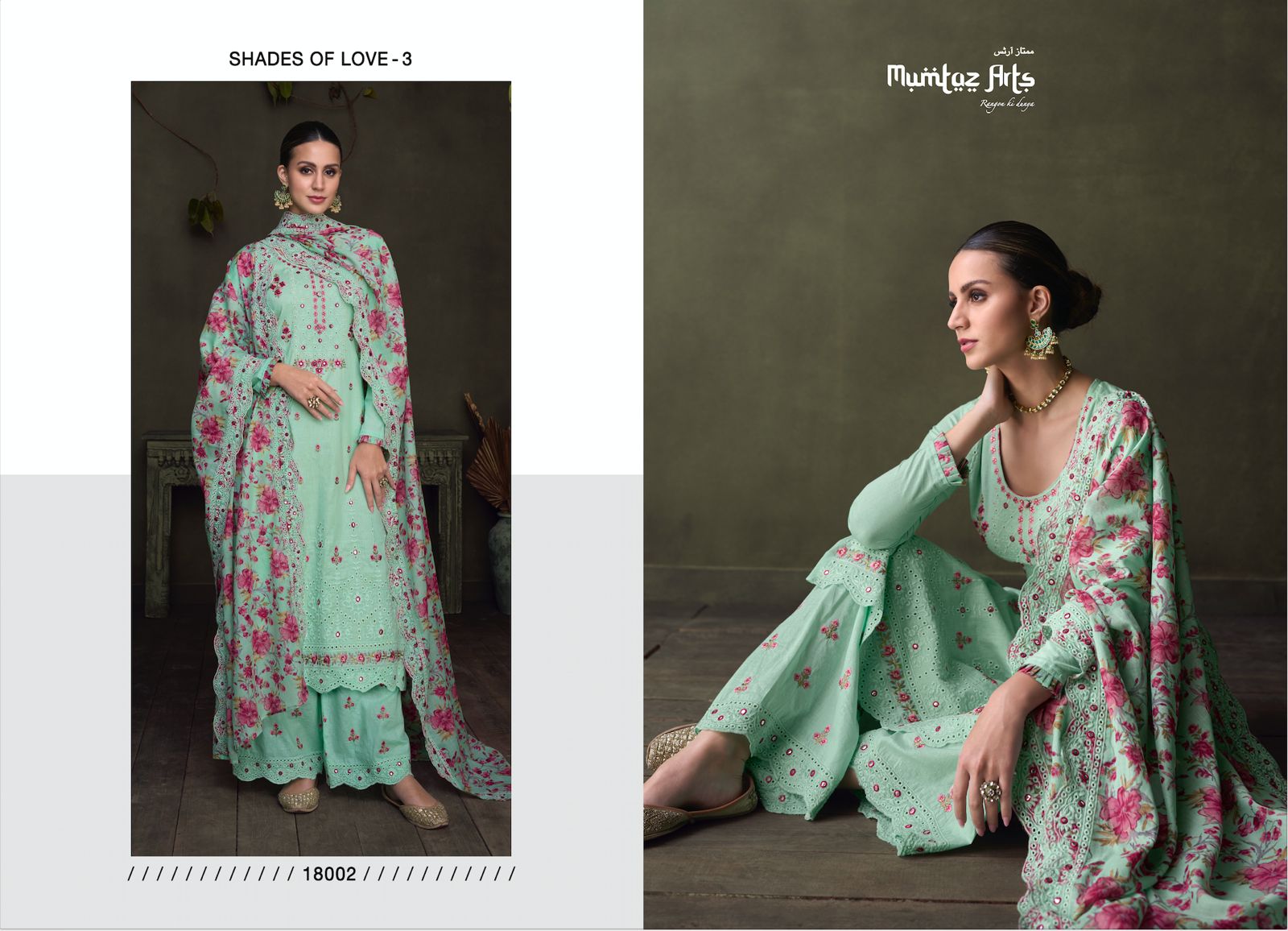 mumtaz art shades of beauty 3 pure lawn gorgeous look salwar suit catalog