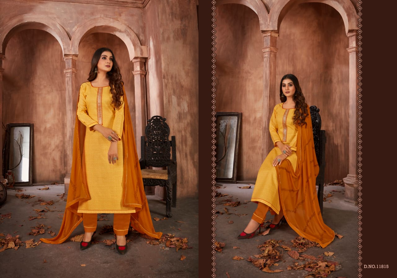 panch ratna classic cotton gorgeous look salwar suit catalog