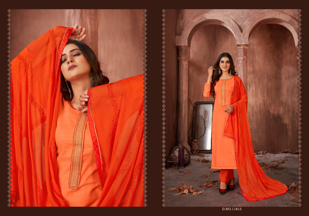 panch ratna classic cotton gorgeous look salwar suit catalog