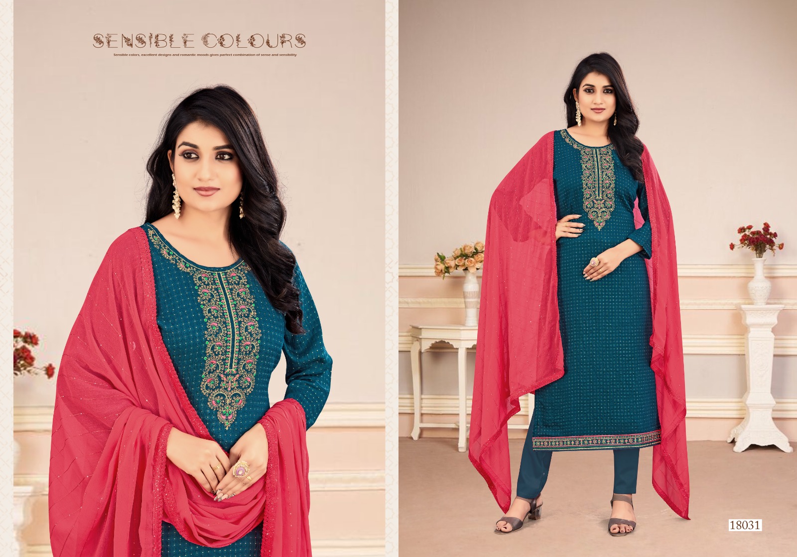 panch ratna mubarak viscose Silk gorgeous look salwar suit catalog