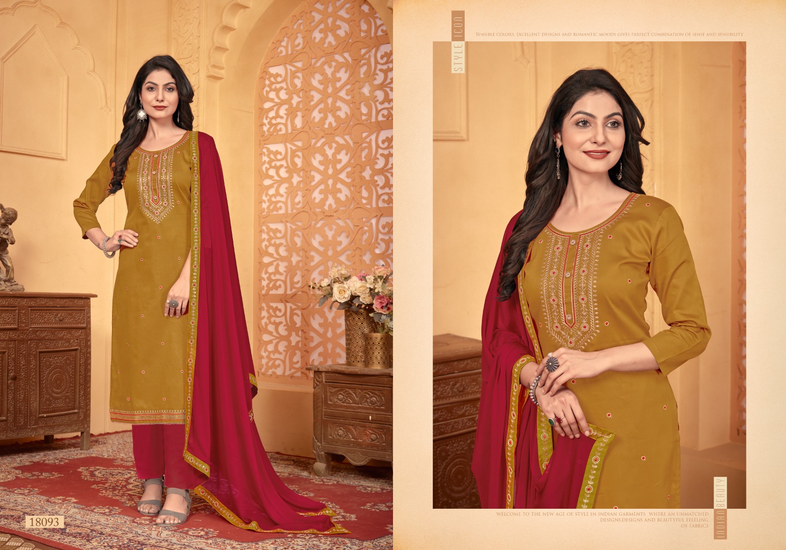 panch ratna nimrit jam silk gorgeous look salwar suit catalog