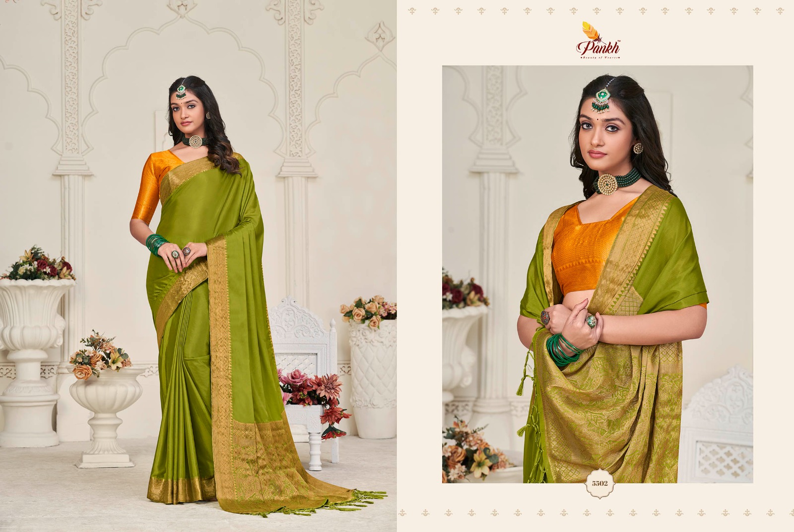 pink lotus pankh alora silk silk festive look saree catalog