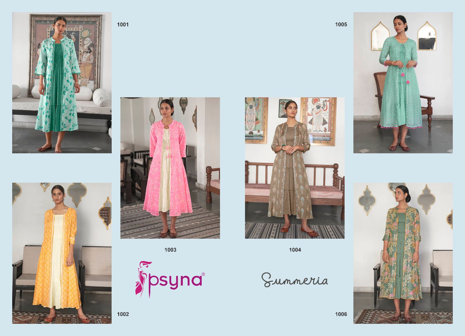 psayna summeria cotton regal look kurti catalog