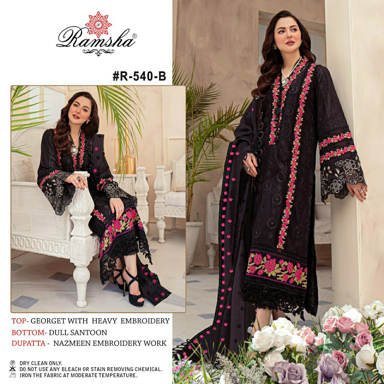 ramsha ramsha r 540 nx  georgette catchy look salwar suit catalog