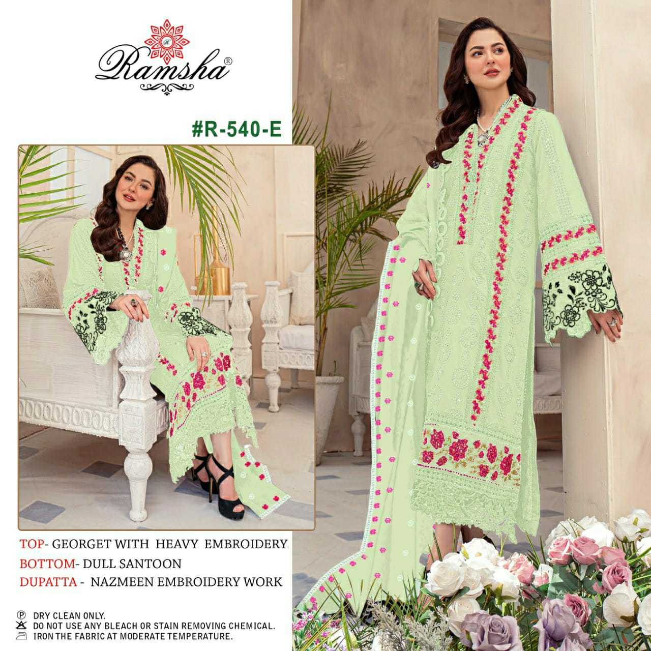 ramsha ramsha r 540 nx  georgette catchy look salwar suit catalog