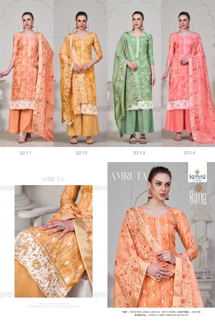 rang amruta linen exclusive print salwar suit catalog