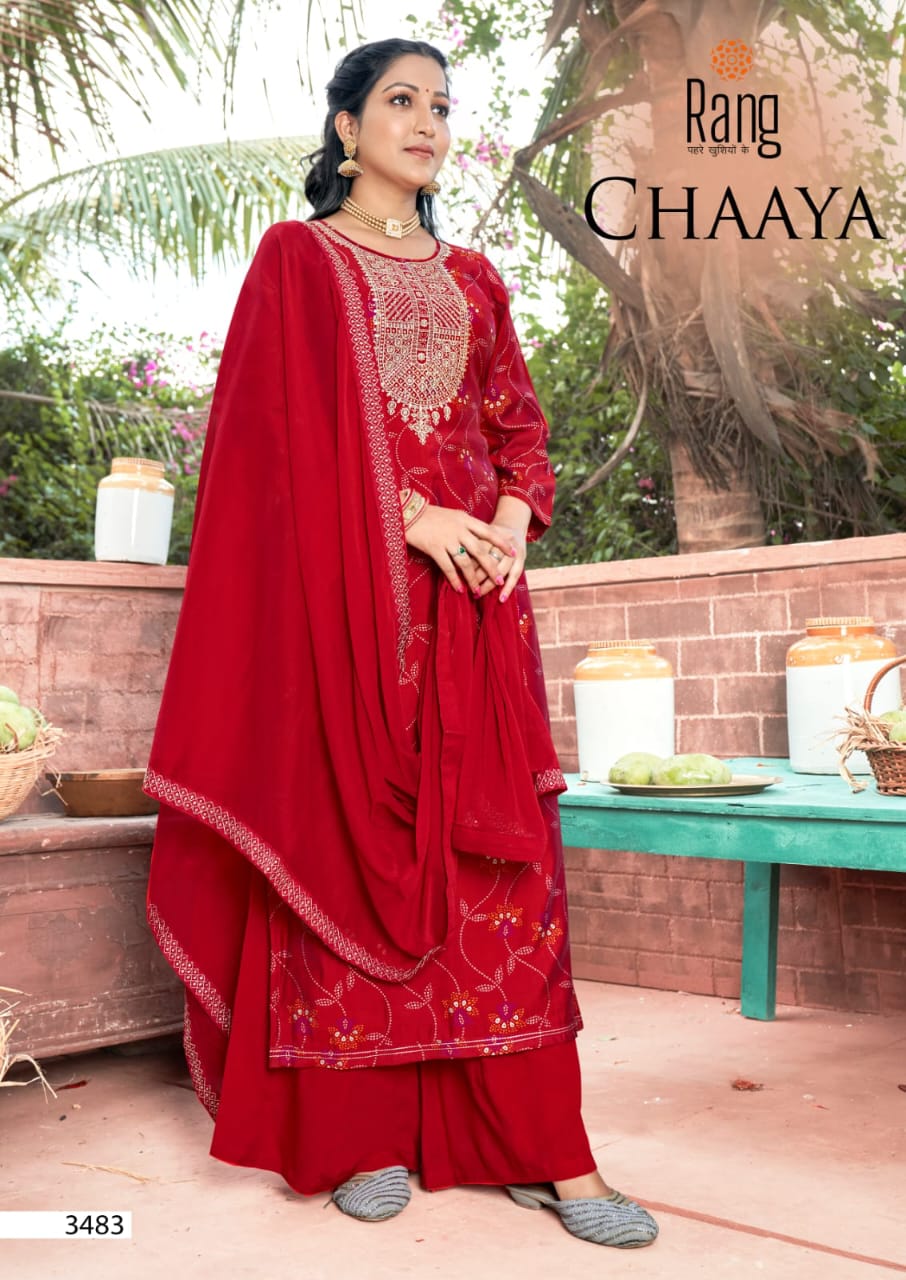 rang chaaya muslin exclusive print salwar suit catalog