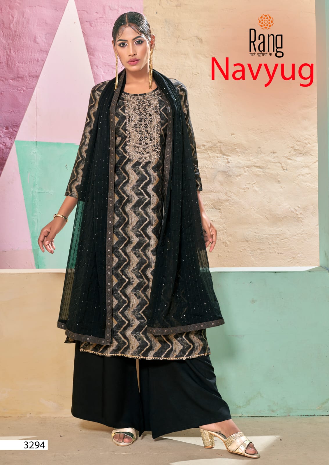 rang navyug muslin georgeous look salwar suit catalog