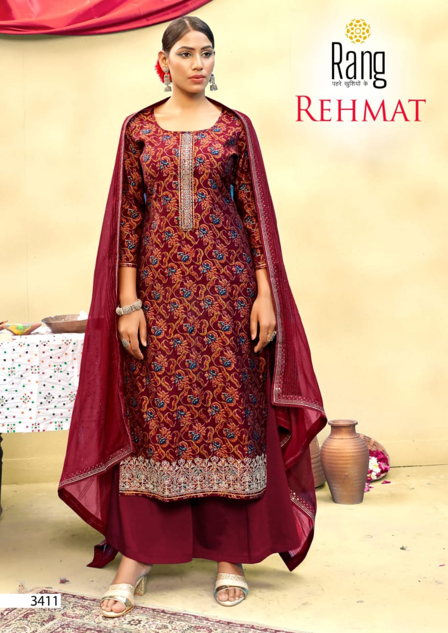 rang rehmat muslin exclusive print salwar suit catalog