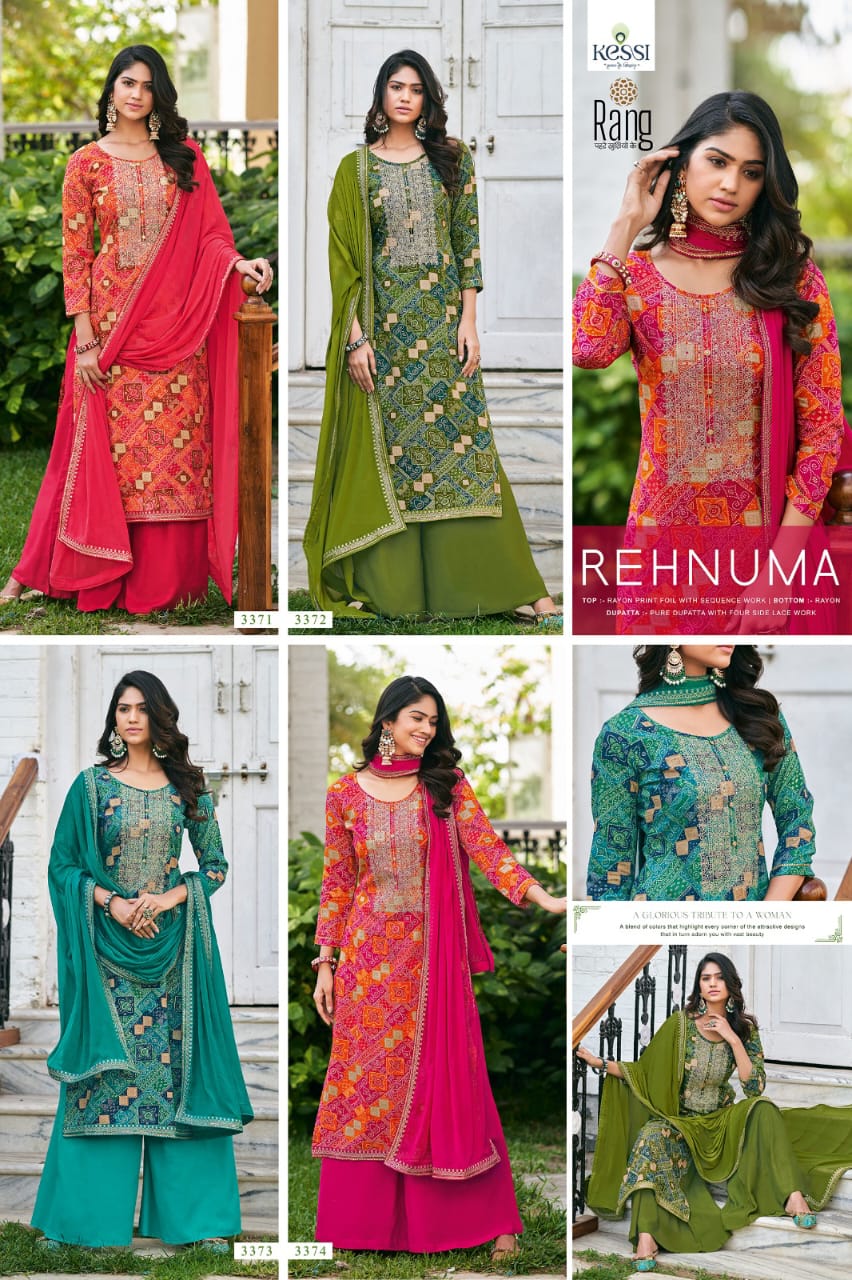 rang rehnuma rayon innovatve look salwar suit catalog