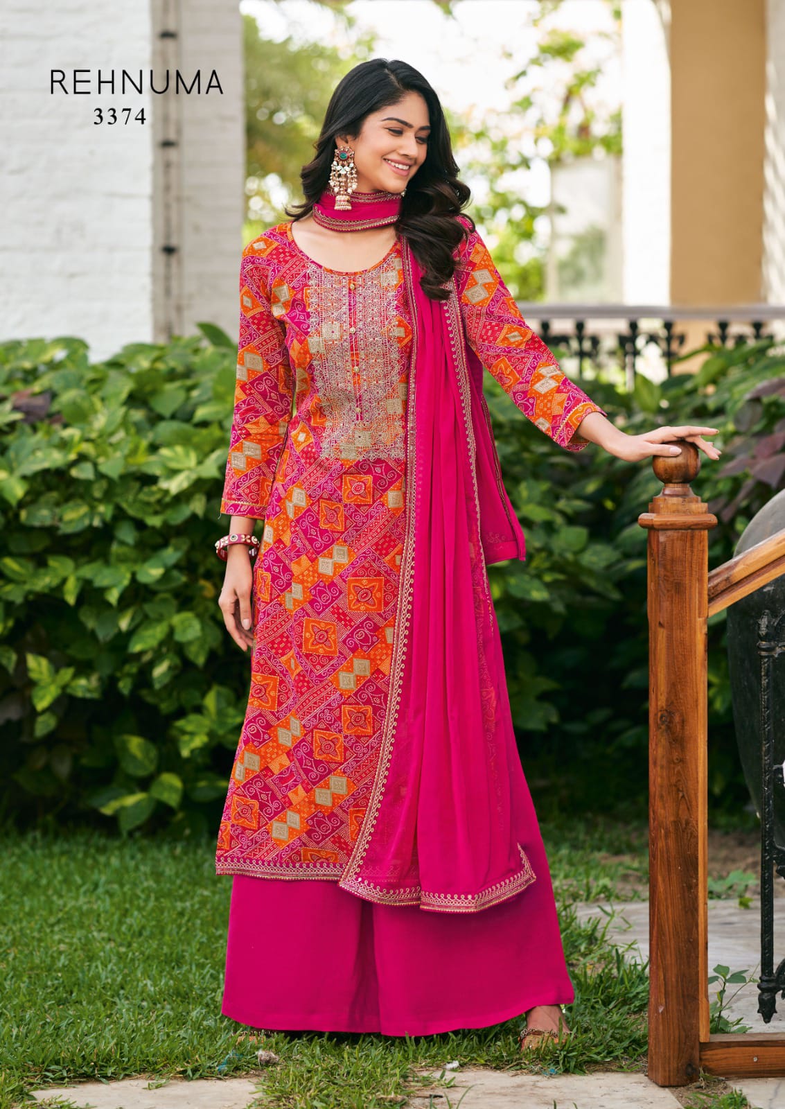 rang rehnuma rayon innovatve look salwar suit catalog