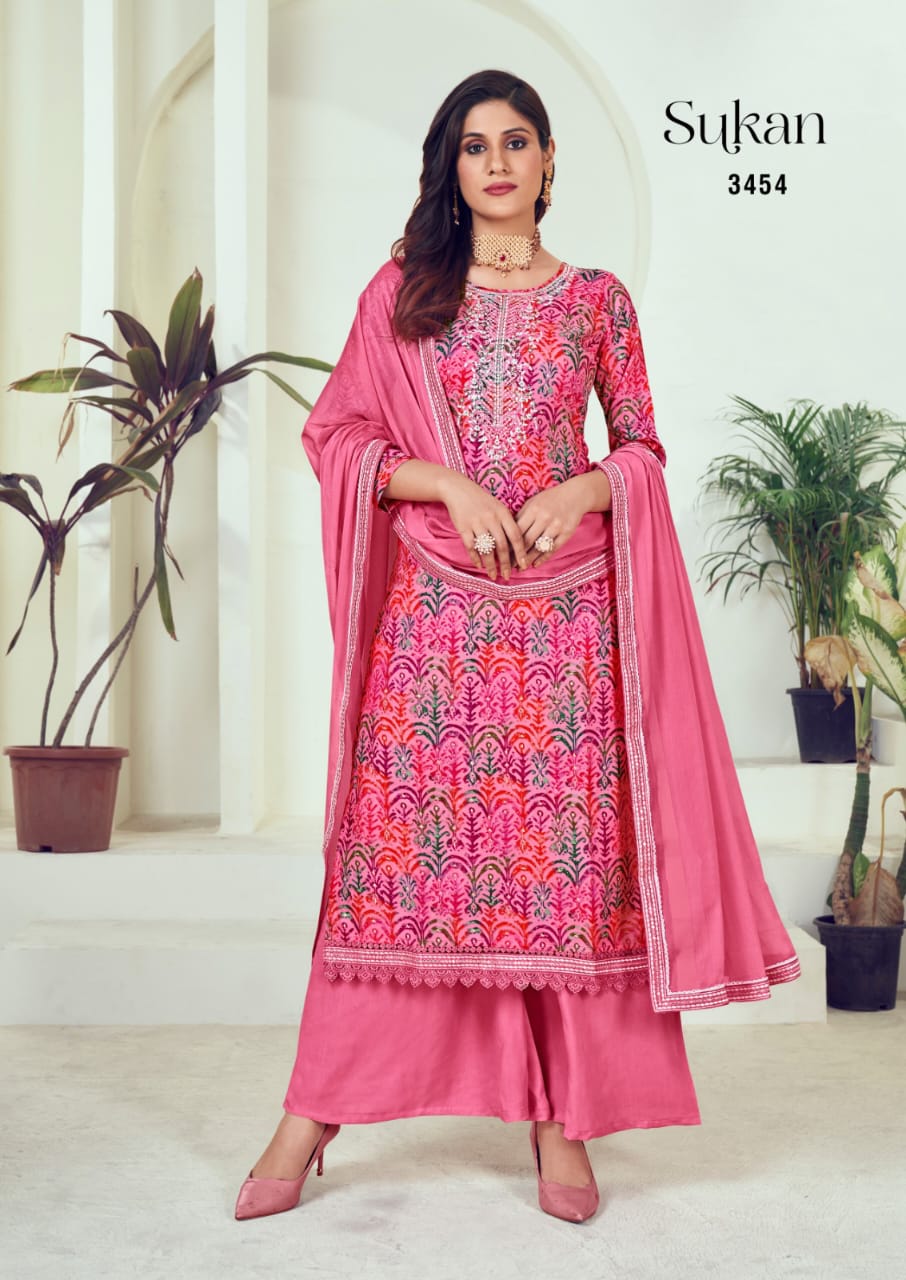 rang sukan rayon exclusive print salwar suit catalog