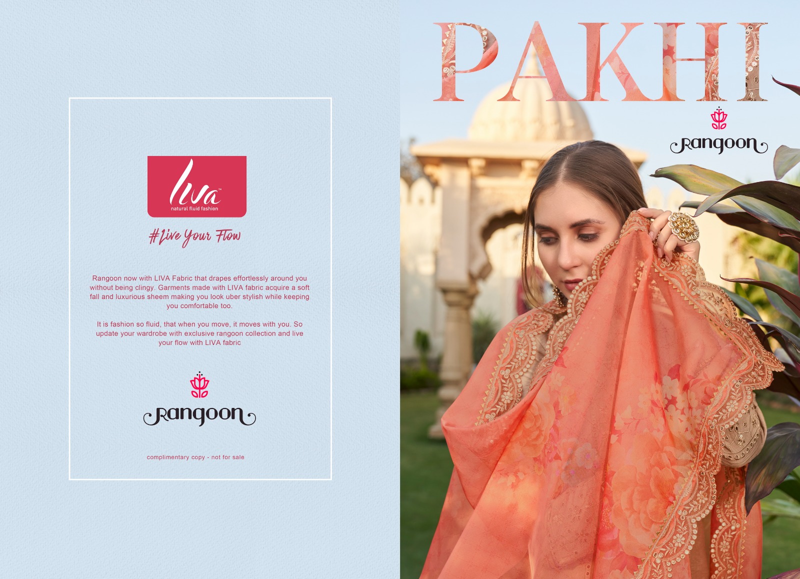 rangoon pakhi viscose exclusive print top bottom with dupatta catalog