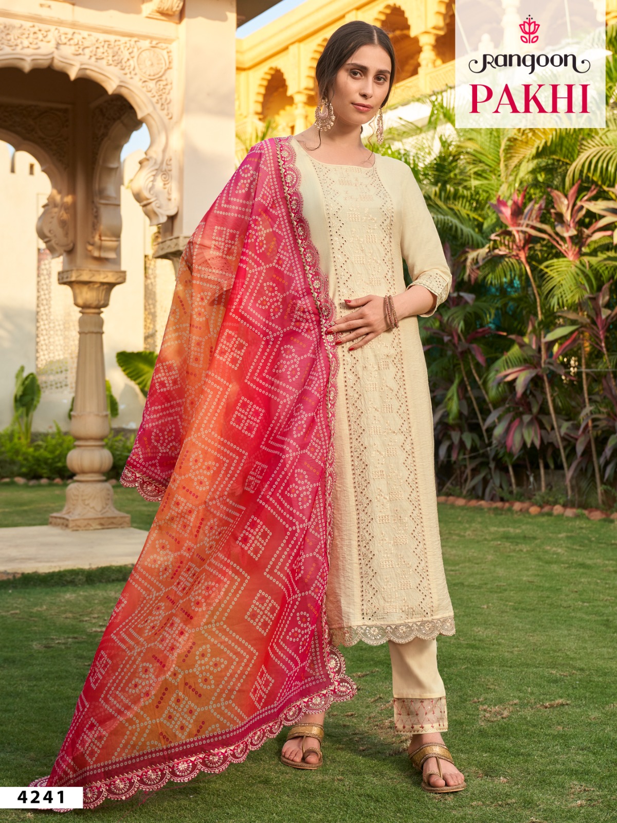 rangoon pakhi viscose exclusive print top bottom with dupatta catalog