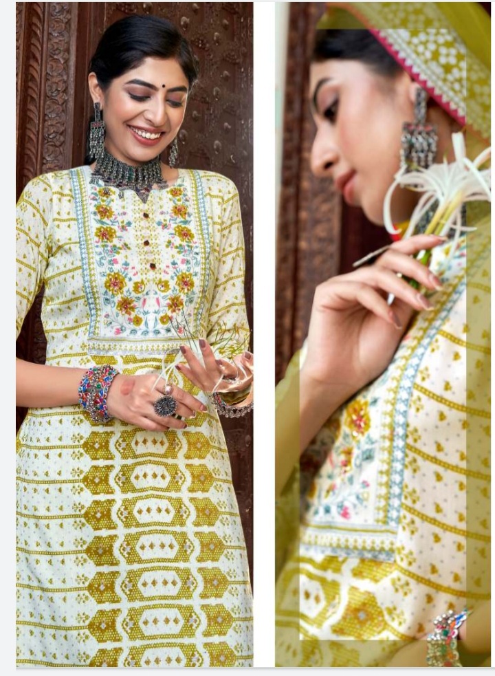 rangoon titlee rayon new and modern style top bottom with dupatta catalog