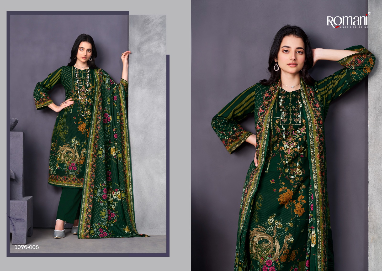 romani mareena vol 12 cotton regal look salwar suit catalog