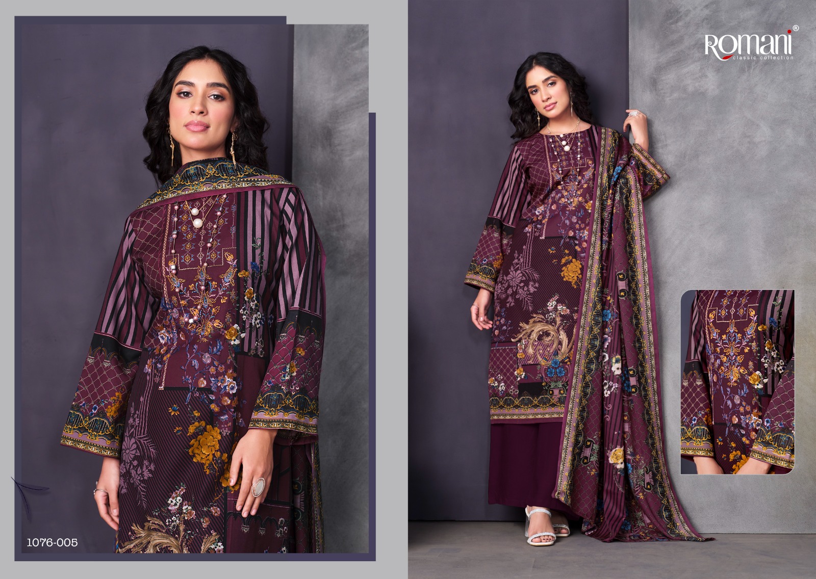 romani mareena vol 12 cotton regal look salwar suit catalog