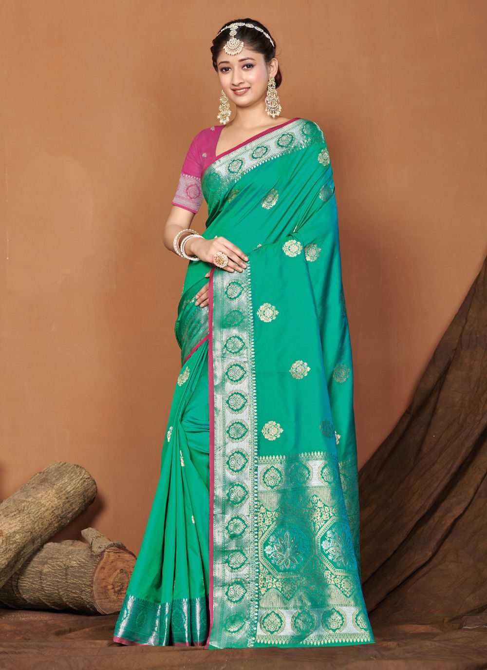 sangam print  Bansuri Banarasi Silk elegant look saree catalog