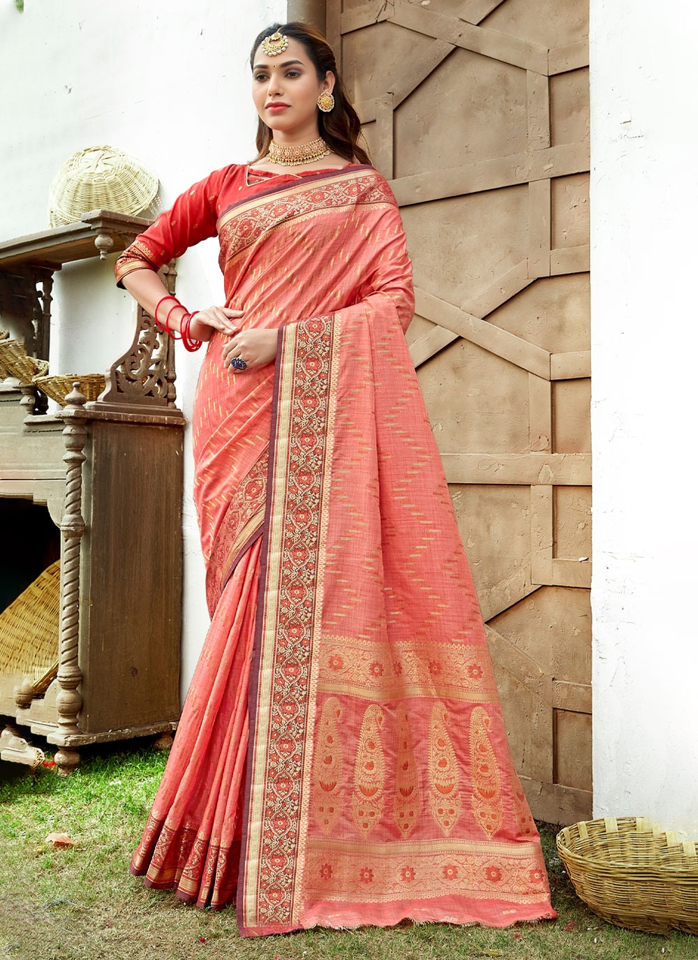 sangam print aadya silk graceful look saree catalog