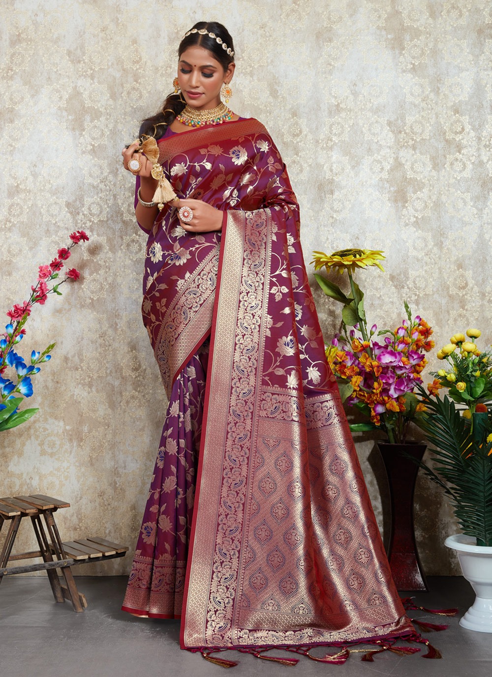 sangam print bhavika silk silk new and modern style saree catalog