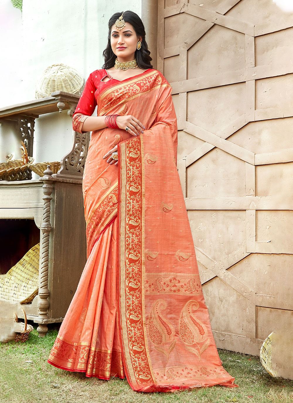 sangam print malvika silk greceful look saree catalog