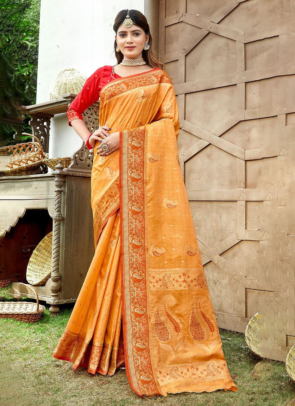 sangam print malvika silk greceful look saree catalog