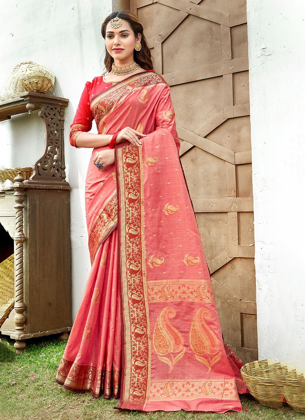 sangam print malvika silk greceful look saree catalog