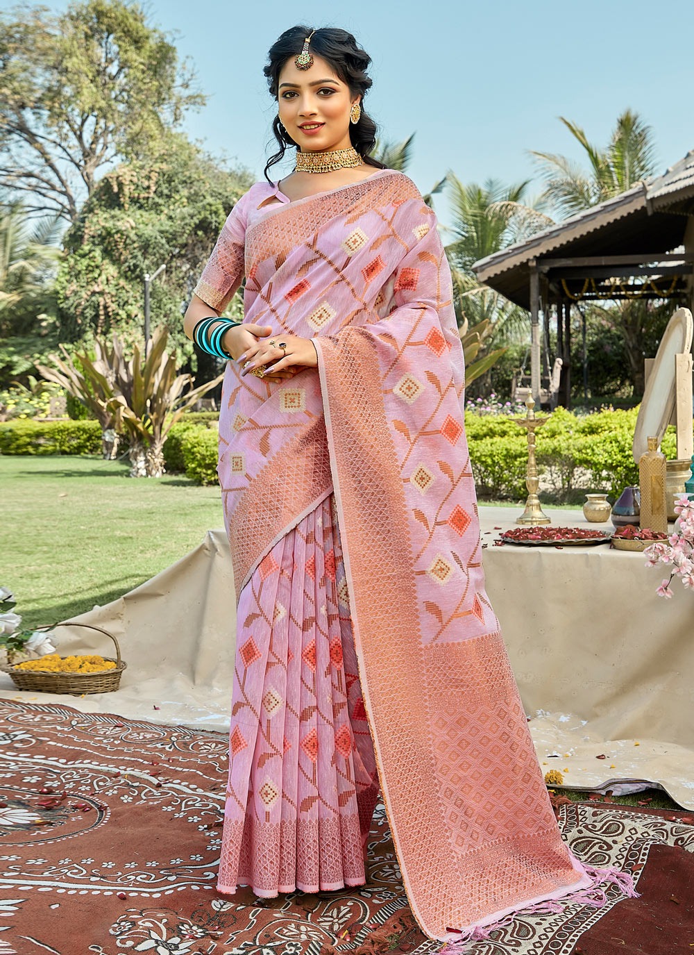 sangam print roop milan cotton authentic fabrics saree catalog