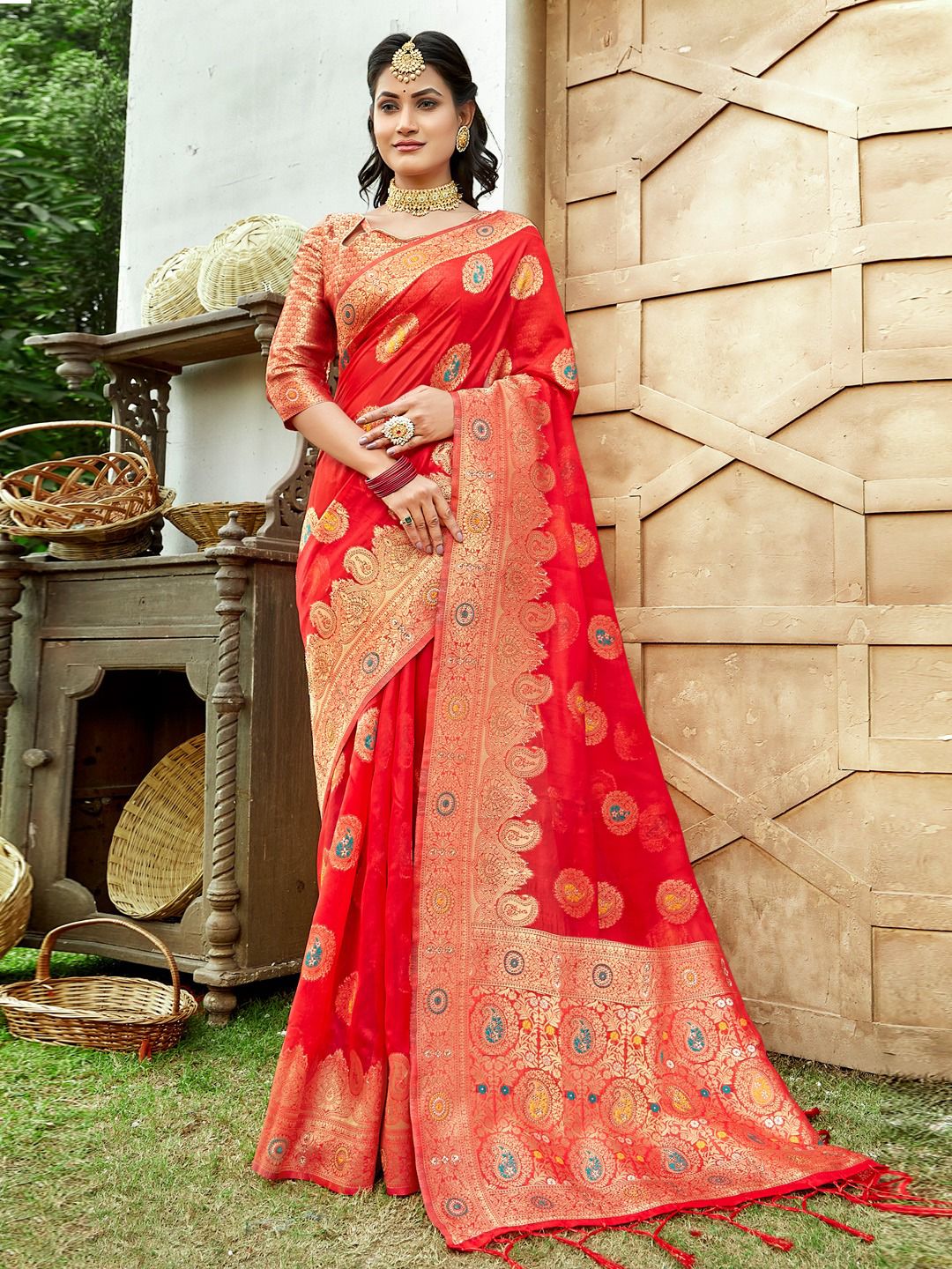 sangam print shivalik organza graceful look saree catalog