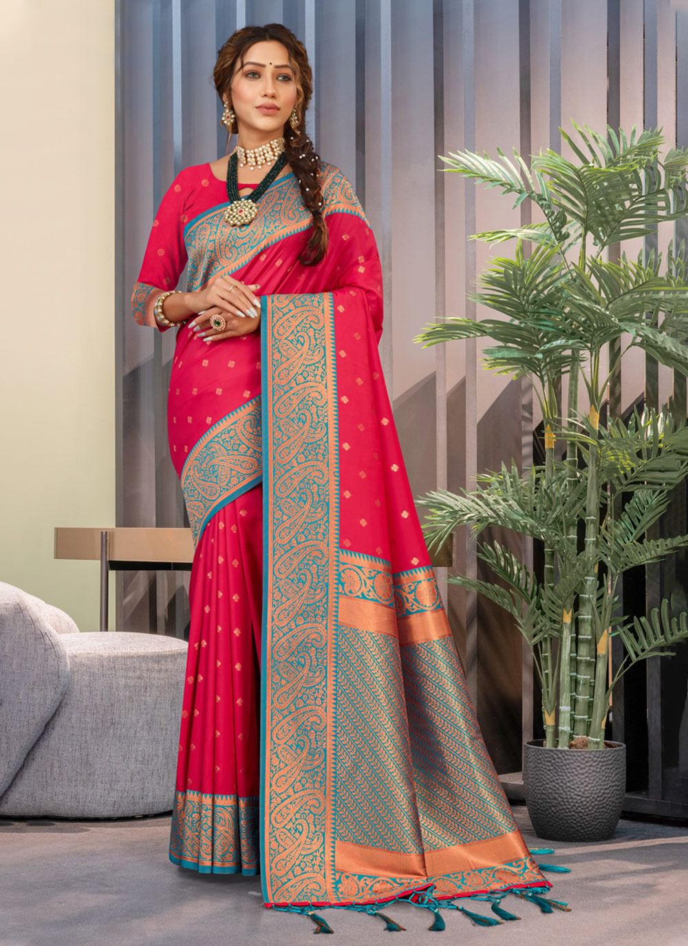 sangam print silk n silk silk graceful look saree catalog