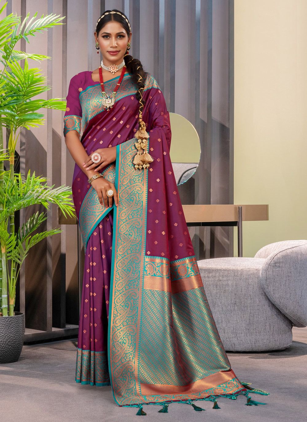 sangam print silk n silk silk graceful look saree catalog