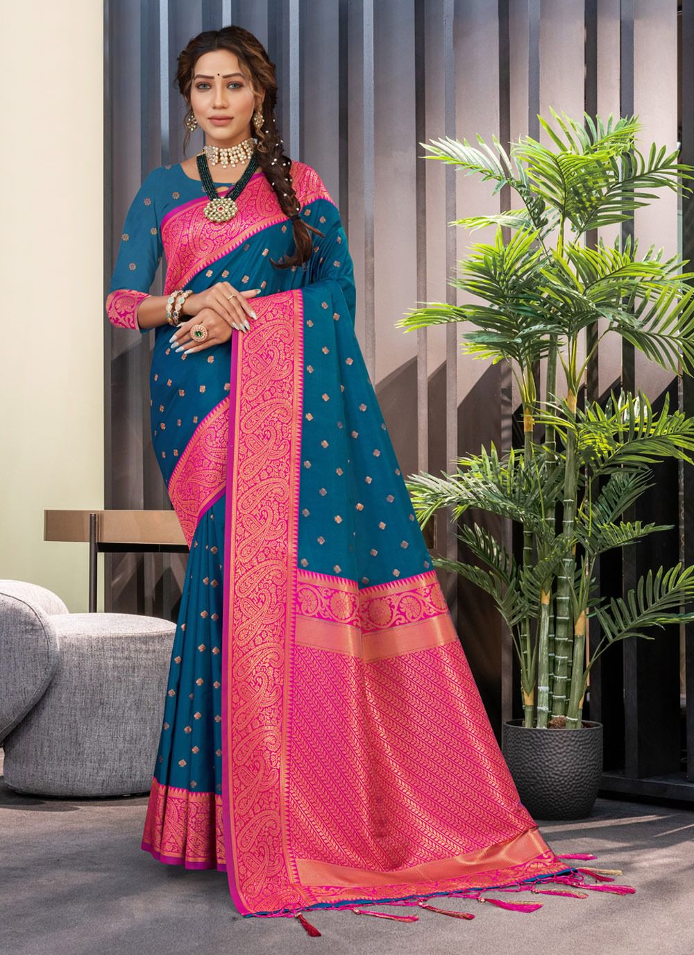 sangam print silk n silk silk graceful look saree catalog