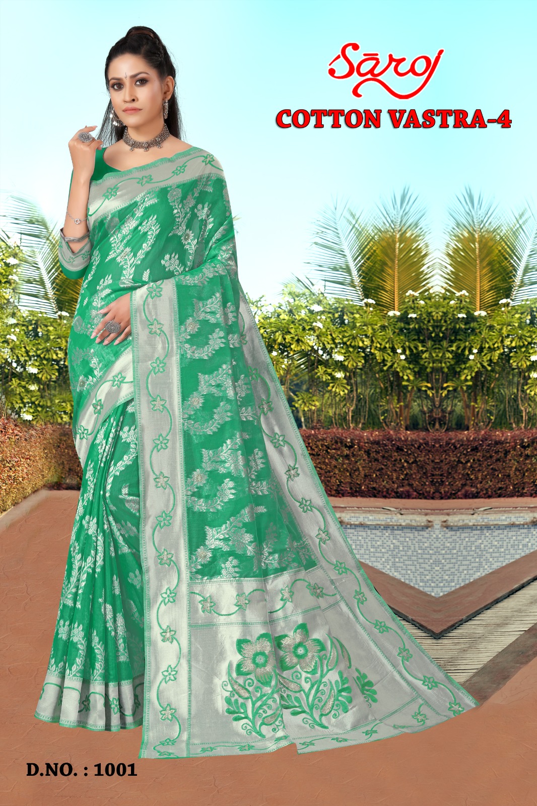 saroj saree cotton vastra 4 heavy cotton catchy look saree catalog