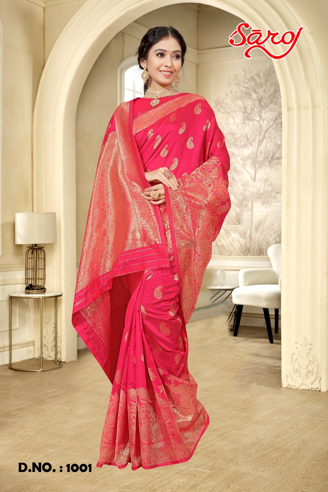 saroj saree kaamya 2 soft silk catchy look saree catalog