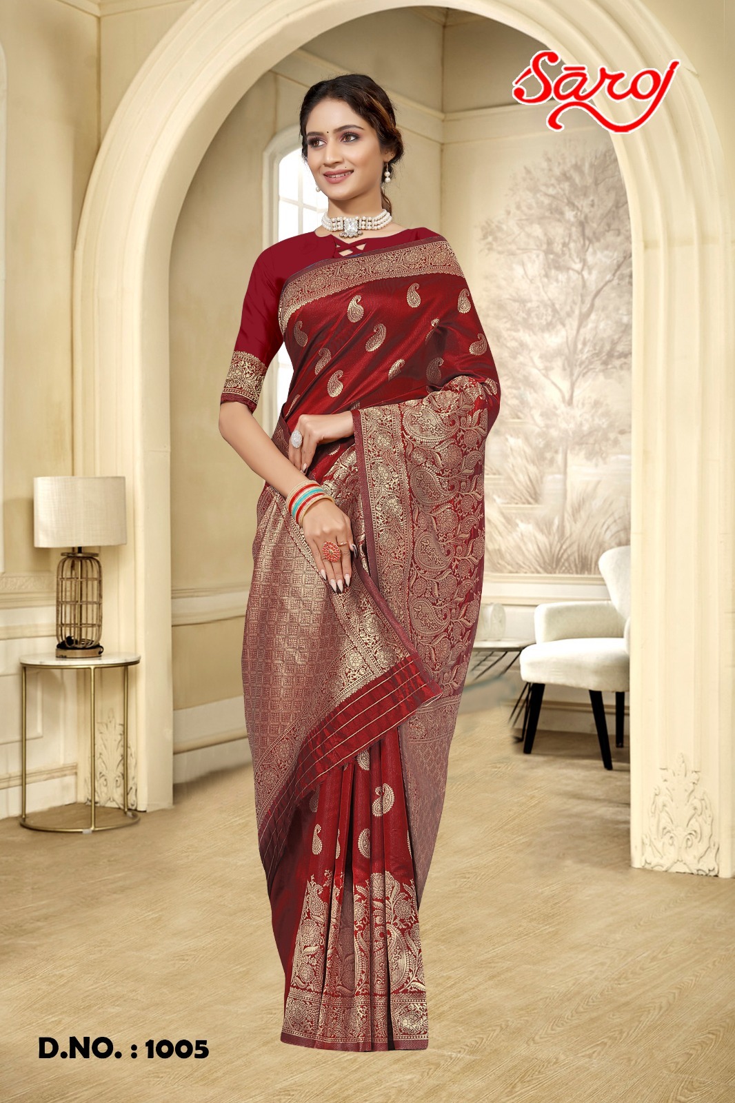 saroj saree kaamya 2 soft silk catchy look saree catalog