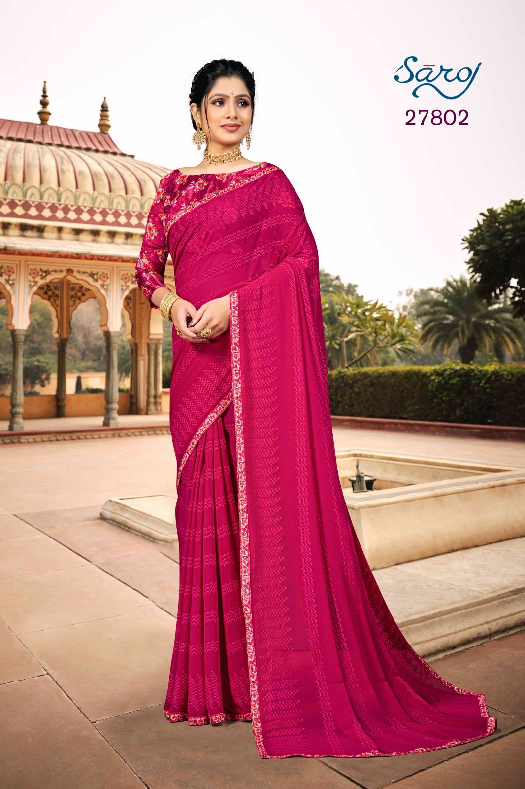 saroj saree Kachi Kalli fancy catchy look saree catalog